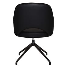Lex Vinyl Trestle Armchairs (Set of 2)